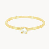 ANILLO SOLITARIO CUATRO GARRAS CON DIAMANTE 0.080 QUILATES GERTIE