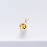 EAR PIERCING BAR WITH DINA ZIRCONIA