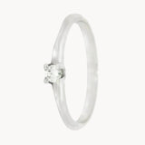 ANILLO SOLITARIO CUATRO GARRAS CON DIAMANTE 0.080 QUILATES SHADYA