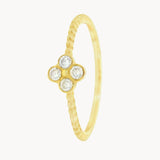 ANILLO ROMBO CON DIAMANTES WYNONA