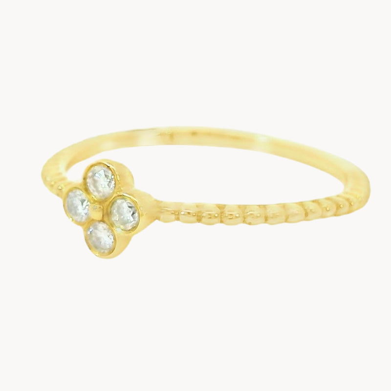 ANILLO ROMBO CON DIAMANTES WYNONA