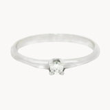ANILLO SOLITARIO CUATRO GARRAS CON DIAMANTE 0.080 QUILATES SHADYA