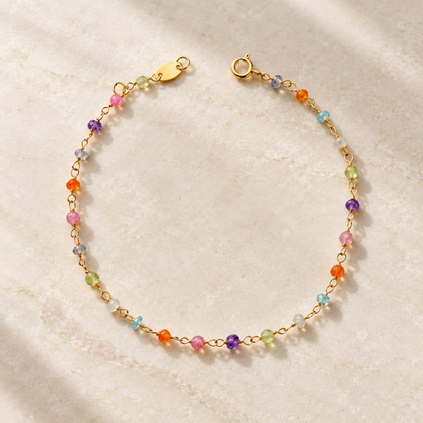 PULSERA DE BOLITAS DE COLORES