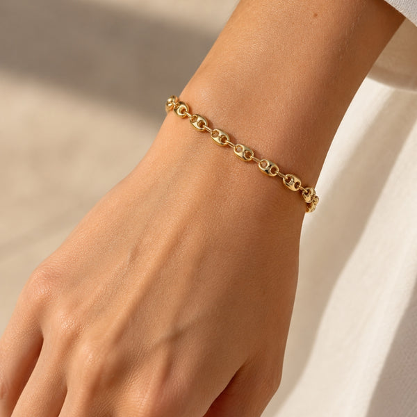 COFFEE BEAN LINK BRACELET