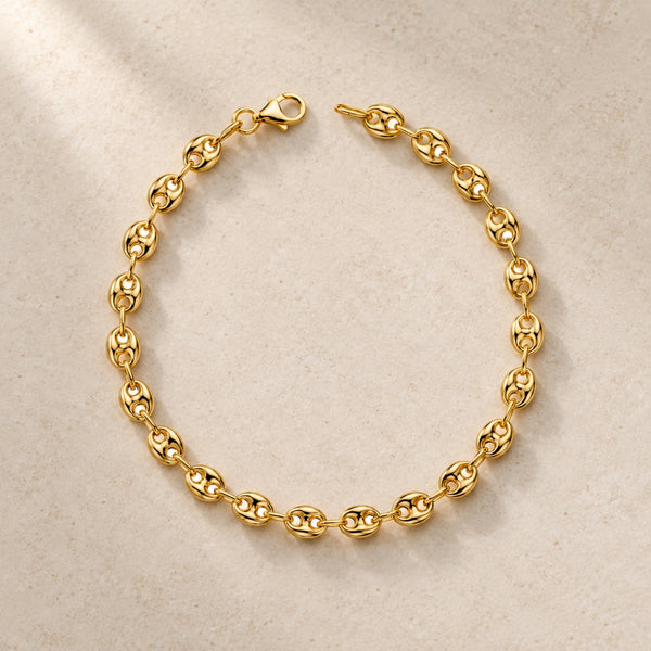 COFFEE BEAN LINK BRACELET