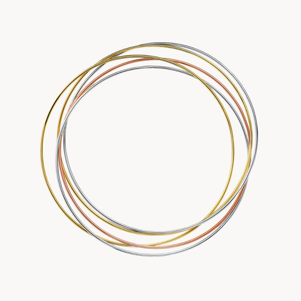TRICOLOR HOOP RIGID BRACELET