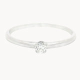 ANILLO SOLITARIO CON DIAMANTE 0.10 QUILATES NEFELI