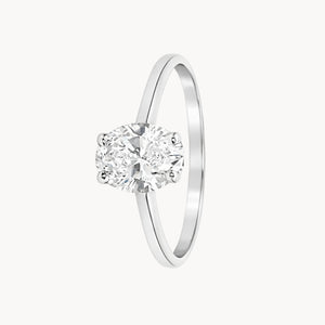 ANILLO SOLITARIO DIAMANTE CREADO 0.50 QUILATES CERTIFICADO IGI