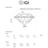 ANILLO SOLITARIO DIAMANTE CREADO 0.50 QUILATES CERTIFICADO IGI