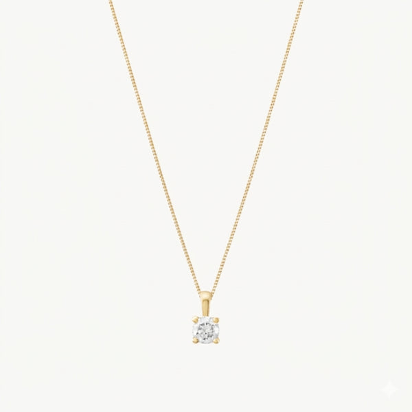 COLGANTE CON DIAMANTE GARRAS 0.15 QUILATES PUNTO DE LUZ