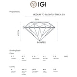 ANILLO SOLITARIO DIAMANTE CREADO 1.010 QUILATES CERTIFICADO IGI