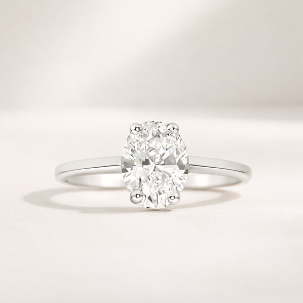 ANILLO SOLITARIO DIAMANTE CREADO 1.010 QUILATES CERTIFICADO IGI