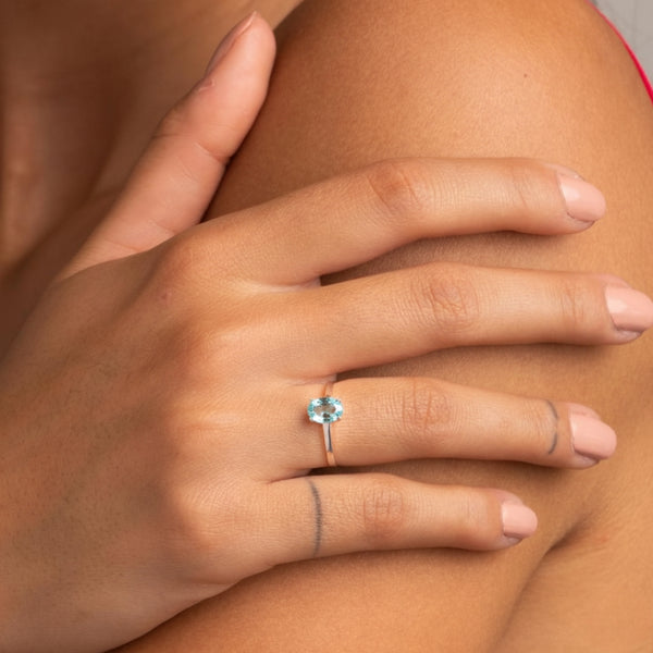 ANILLO CON AGUAMARINA NUNZIA