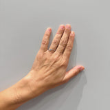 ANILLO SOLITARIO CRUZADO DIAMANTE 0.020 QUILATES ALLY