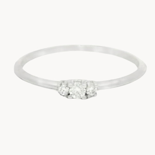 HALF ALLIANCE RING WITH MARIELLA DIAMONDS