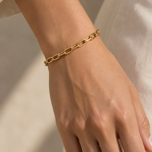 PULSERA ESLABONES OVALADOS ACABADO PULIDO