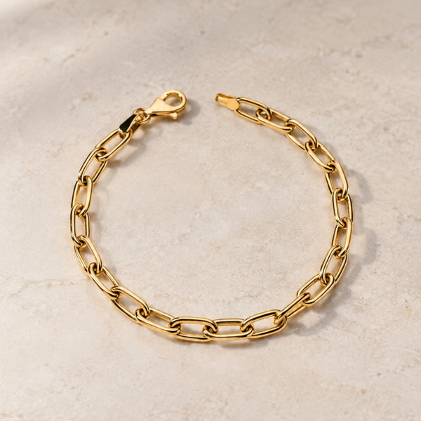 PULSERA ESLABONES OVALADOS ACABADO PULIDO