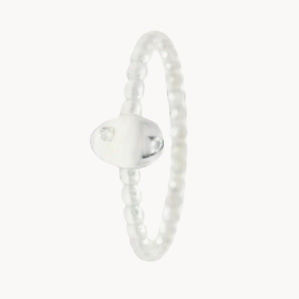 ANILLO BOLITAS CON DIAMANTE NONA