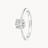 ANILLO SOLITARIO DIAMANTE CREADO 0.78 QUILATES CERTIFICADO IGI