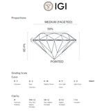 ANILLO SOLITARIO DIAMANTE CREADO 0.78 QUILATES CERTIFICADO IGI