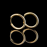 PENDIENTES AROS ORO LISO VIOLETA II 18MM