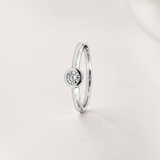 BEZEL-SET DIAMOND SOLITAIRE RING