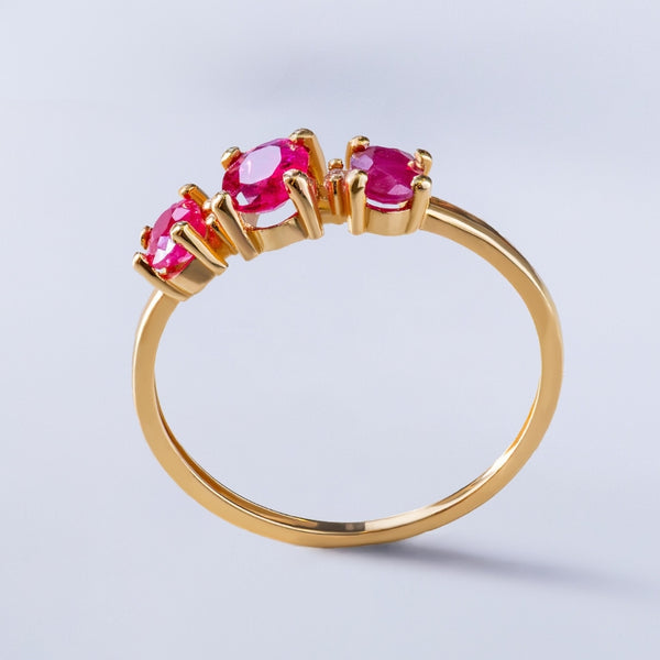 ANILLO RUBIES Y DIAMANTES ANINA