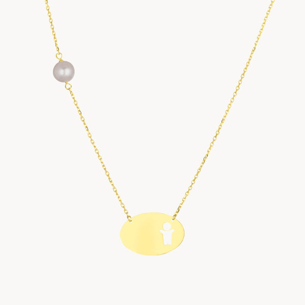COLLAR NIÑO CON PERLA DIA DE LA MADRE