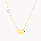 COLLAR OJO CON PERLA