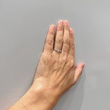 ANILLO SOLITARIO CIRCULO CON DIAMANTE 0.11 QUILATES ALOISIA
