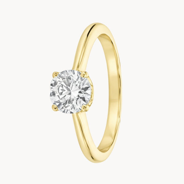 ANILLO SOLITARIO DIAMANTE CREADO 1.010 QUILATES CERTIFICADO IGI