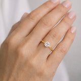 ANILLO SOLITARIO DIAMANTE CREADO 1.010 QUILATES CERTIFICADO IGI