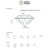 ANILLO SOLITARIO DIAMANTE CREADO 1.010 QUILATES CERTIFICADO IGI