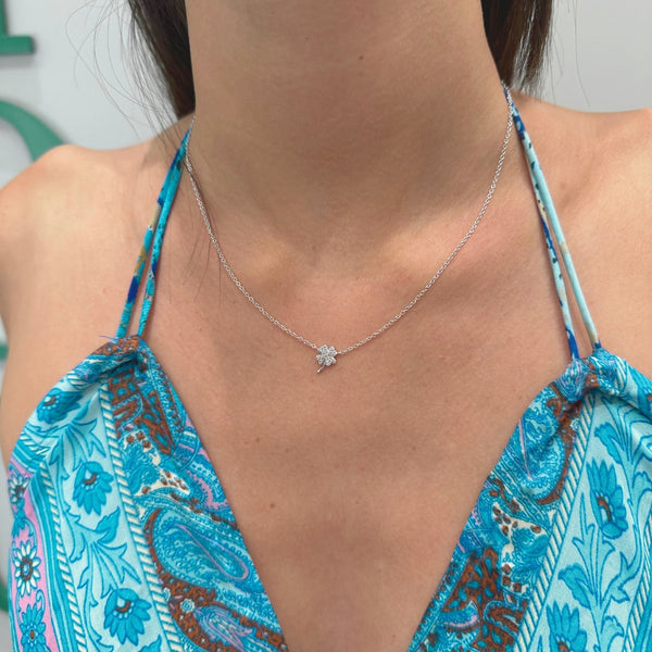 COLGANTE TREBOL Y DIAMANTES JAYDEN