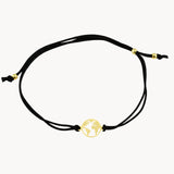 PULSERA MACRAME NEGRO MUNDO