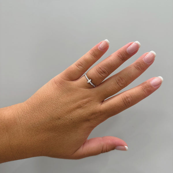 ANILLO CRUZ CON DIAMANTES JAZMINE