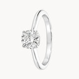 ANILLO SOLITARIO DIAMANTE CREADO 1 QUILATE CERTIFICADO IGI