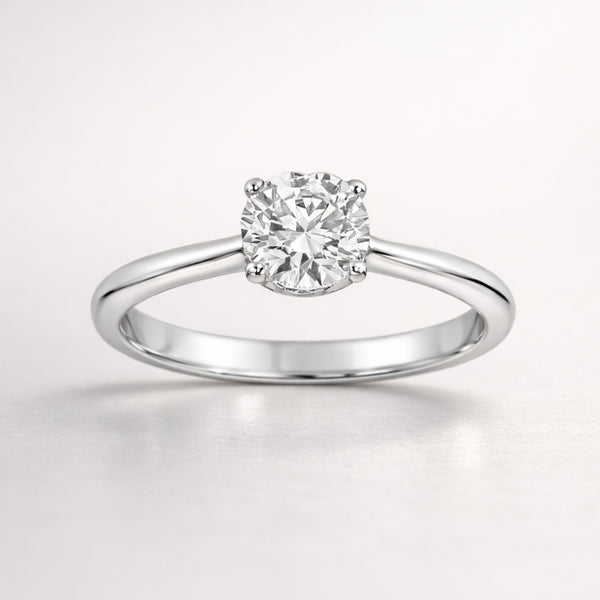 ANILLO SOLITARIO DIAMANTE CREADO 1 QUILATE CERTIFICADO IGI