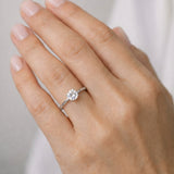 ANILLO SOLITARIO DIAMANTE CREADO 1 QUILATE CERTIFICADO IGI