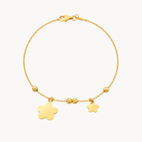 PULSERA FLORES Y BOLAS