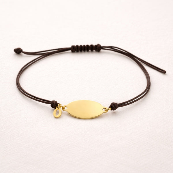 PULSERA MACRAME CHAPA