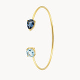 PULSERA TOPACIO LONDON BLUE Y TOPACIO AZUL AUDRA