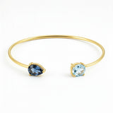 PULSERA TOPACIO LONDON BLUE Y TOPACIO AZUL AUDRA