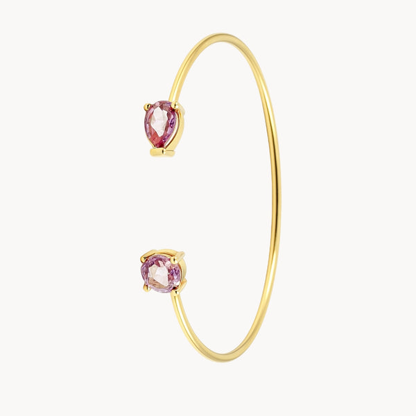 PULSERA TOPACIO ROSA Y AMATISTA AUDRA