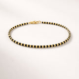 Armband mit Goldbeuteln und Onyx Ishali