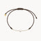 PULSERA MACRAME MARRON CADENA CON PERLA