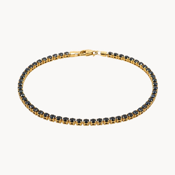 PULSERA RIVIERE CIRCONITAS NEGRAS DAINA