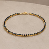 PULSERA RIVIERE CIRCONITAS NEGRAS DAINA