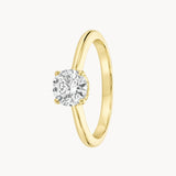 ANILLO SOLITARIO DIAMANTE CREADO 0.53 QUILATES CERTIFICADO IGI