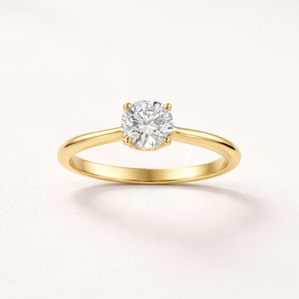 ANILLO SOLITARIO DIAMANTE CREADO 0.53 QUILATES CERTIFICADO IGI